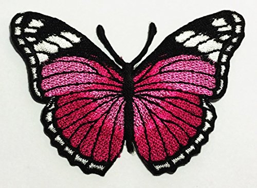 0884121591483 - BUTTERFLY APPLIQUE EMBROIDERED SEW IRON ON PATCH P#97