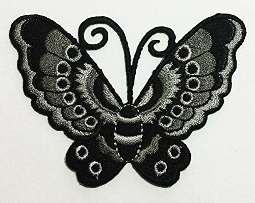 0884121616445 - BUTTERFLY APPLIQUE EMBROIDERED SEW IRON ON PATCH P#98