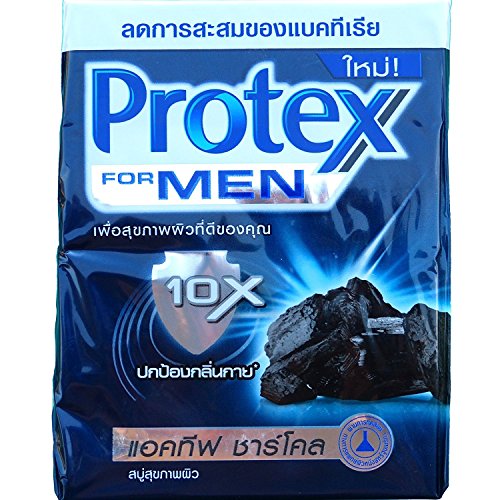 0884193218080 - PROTEX MEN ANTIBACTERIAL ACTIVE CHARCOAL BAR SOAP 70G (PACK OF 4)