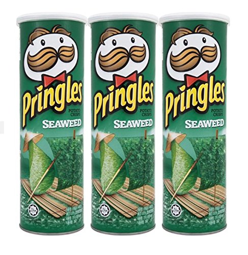 0884193520596 - PRINGLES POTATO CRISPS SEAWEED 110 G. (PACK OF 3 BOXES) THAILAND PRODUCT