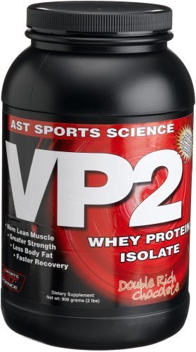 0884206417264 - AST SPORTS SCIENCE VP2 WHEY PROTEIN ISOLATE, DOUBLE RICH CHOCOLATE, 2-POUND TUB