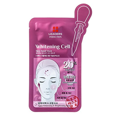 0884331357077 - LEADERS INSOLUTION WHITENING CELL SKIN SEED MASK 1 SHEET.