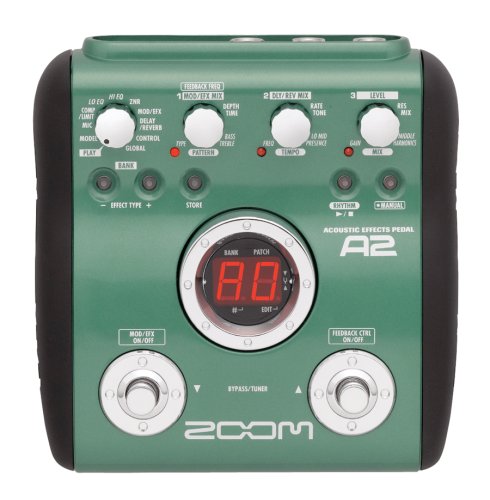 0884354006136 - ZOOM A2 ACOUSTIC GUITAR MULTI EFFECTS PEDAL