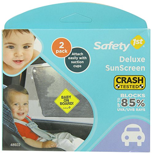 0884392480608 - SAFETY 1ST 2 PACK BABY ON BOARD DELUXE SUNSCREEN
