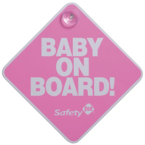0884392557720 - SAFETY 1ST BABY ON BOARD SIGN, PINK