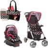 0884392588007 - DISNEY BABY MINNIE MOUSE CORAL FLOWERS SAUNTER SPORT LC-22 TRAVEL SYSTEM WITH BONUS MINNIE DIAPER BAG
