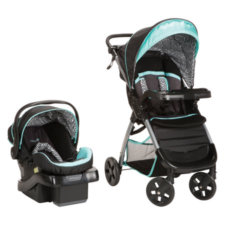 0884392592301 - SAFETY 1ST AMBLE LUXE TRAVEL SYSTEM WITH ONBOARD 35 INFANT CAR SEAT, BLACK ICE