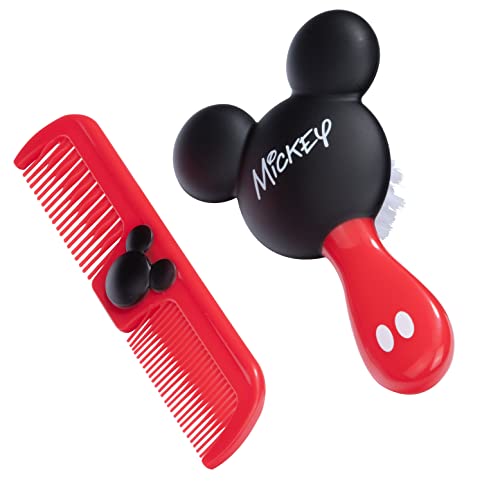 0884392948450 - DISNEY BABY MICKEY MOUSE BRUSH & COMB SET - RED