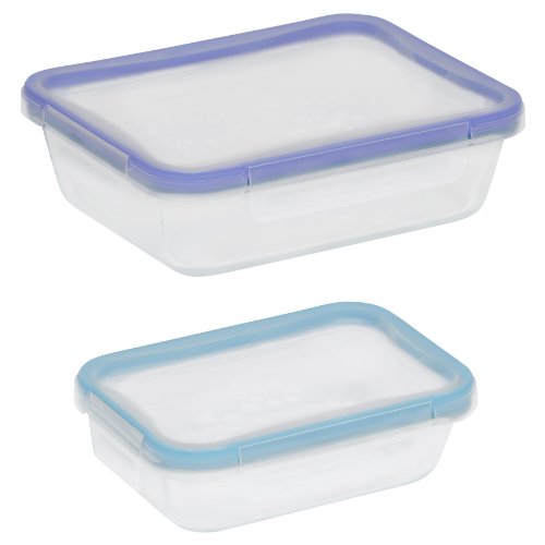 0884408024277 - SNAPWARE 4-PIECE TOTAL SOLUTION RECTANGLE FOOD STORAGE SET, GLASS