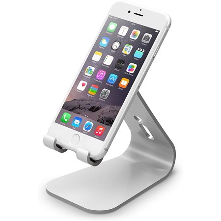 0884444811879 - ELAGO® M2 STAND FOR ALL IPHONES, GALAXY AND SMARTPHONES (ANGLED SUPPORT FOR FACETIME), SILVER