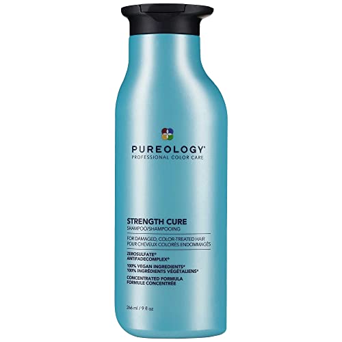 0884486436917 - PUREOLOGY STRENGTH CURE SHAMPOO | FOR DAMAGED, COLOR-TREATED HAIR | FORTIFIES & STRENGTHENS HAIR | SULFATE-FREE | VEGAN | UPDATED PACKAGING | 9 FL. OZ. |