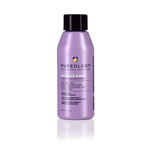 0884486437204 - PUREOLOGY HYDRATE SHEER SHAMPOO | FOR FINE, DRY, COLOR-TREATED HAIR | LIGHTWEIGHT HYDRATING SHAMPOO | SILICONE-FREE | VEGAN | UPDATED PACKAGING | 1.7 FL. OZ. |