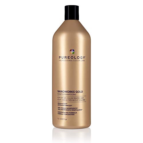 0884486437242 - PUREOLOGY NANOWORKS GOLD SHAMPOO | FOR VERY DRY, COLOR-TREATED HAIR | RENEWS SOFTNESS & SHINE | SULFATE-FREE | VEGAN | UPDATED PACKAGING | 33.8 FL. OZ. |