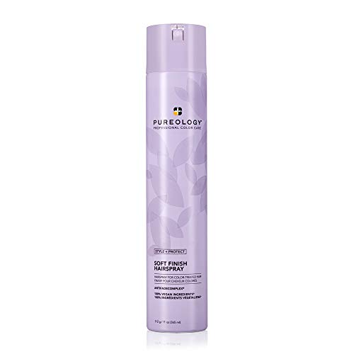 0884486437686 - PUREOLOGY STYLE + PROTECT SOFT FINISH HAIRSPRAY | FOR COLOR-TREATED HAIR | FLEXIBLE HOLD, NON-DRYING HAIRSPRAY | SILICONE FREE | VEGAN | UPDATED PACKAGING | 11 OZ.|