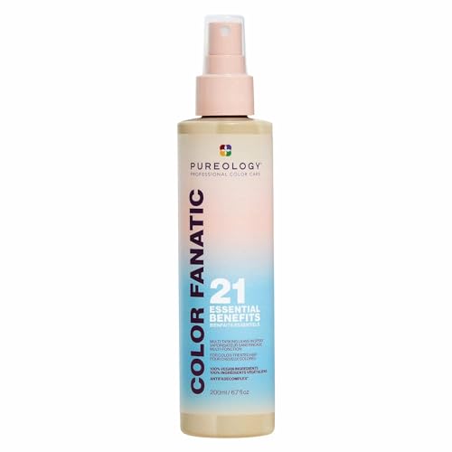 0884486437884 - PUREOLOGY COLOR FANATIC MULTI-TASKING LEAVE-IN SPRAY | FOR COLOR-TREATED HAIR | LEAVE-IN HEAT PROTECTANT TREATMENT | SULFATE-FREE | VEGAN | UPDATED PACKAGING | 6.7 FL. OZ. |