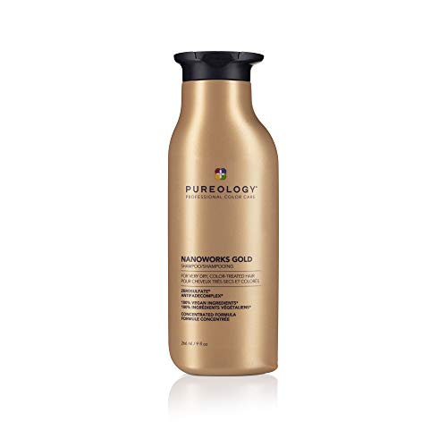 0884486437976 - PUREOLOGY NANOWORKS GOLD SHAMPOO | FOR VERY DRY, COLOR-TREATED HAIR | RENEWS SOFTNESS & SHINE | SULFATE-FREE | VEGAN | UPDATED PACKAGING | 9 FL. OZ. |