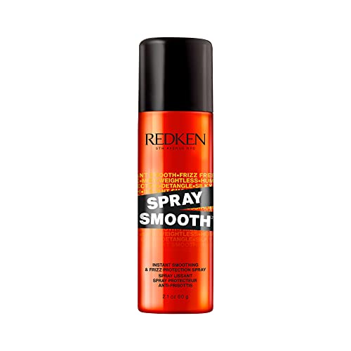0884486449047 - REDKEN SPRAY SMOOTH ANTI FRIZZ HAIR SPRAY | FRIZZ CONTROL AND HEAT PROTECTION | INSTANT SMOOTHER | WITH CITRIC ACID | PARABEN, SULFATE & SILICONE-FREE| 2 OZ