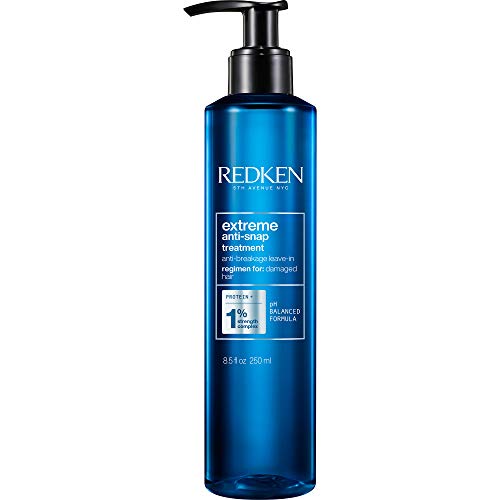 0884486453402 - REDKEN EXTREME ANTI-SNAP ANTI-BREAKAGE LEAVE-IN TREATMENT | FOR DISTRESSED HAIR | FORTIFIES HAIR & HELPS REDUCE BREAKAGE | INFUSED WITH PROTEINS | 8.1 FL OZ, 8.5 FL. OZ