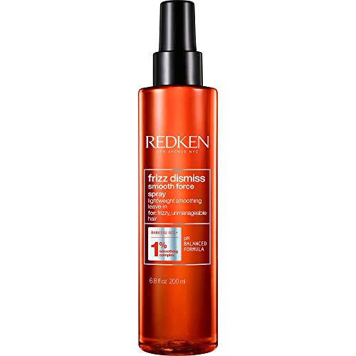 0884486456229 - REDKEN FRIZZ DISMISS SMOOTH FORCE | FOR FRIZZY HAIR | LIGHTWEIGHT SMOOTHING LOTION SPRAY DETANGLES & PROTECTS AGAINST FRIZZ | SULFATE FREE | 5 FL OZ, 6.8 FL. OZ