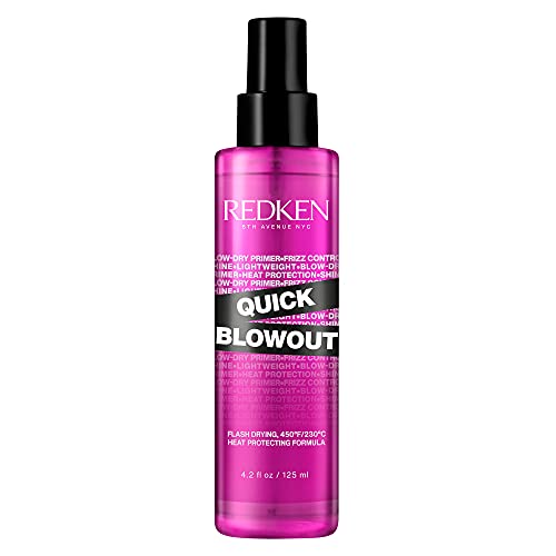 0884486469472 - REDKEN QUICK BLOWOUT HEAT PROTECTION SPRAY FOR ALL HAIR TYPES | REDUCES BLOW DRY TIME | BLOWDRY SPRAY, 4.2 FL. OZ.