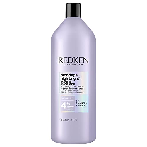 0884486490056 - REDKEN REDKEN BLONDAGE HIGH BRIGHT SHAMPOO | FOR BLONDES AND HIGHLIGHTS | BRIGHTENS AND LIGHTENS BLONDE HAIR INSTANTLY | INFUSED WITH VITAMIN C | 33.8 OZ, 33.8 FL. OZ.