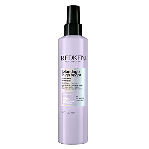 0884486490315 - REDKEN REDKEN BLONDAGE HIGH BRIGHT PRE-TREATMENT | FOR BLONDES AND HIGHLIGHTS | BRIGHTENS BLONDE HAIR INSTANTLY | INFUSED WITH VITAMIN C | 8.5 FL OZ, 8.45 FL. OZ.