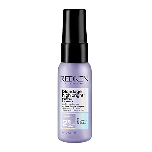 0884486490322 - REDKEN REDKEN BLONDAGE HIGH BRIGHT PRE-SHAMPOO TREATMENT | FOR BLONDES AND HIGHLIGHTS | BRIGHTENS BLONDE HAIR INSTANTLY | INFUSED WITH VITAMIN C | 1.0 FL OZ, 1.01 FL. OZ.