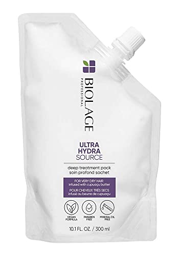 0884486493644 - BIOLAGE BIOLAGE ULTRA HYDRA SOURCE DEEP TREATMENT PACK | CONDITIONS, SOFTENS & RESTORES HAIR | FOR VERY DRY HAIR | PARABEN-FREE | 10.1 FL. OZ., 10.14 FL. OZ.