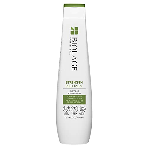 0884486496676 - BIOLAGE STRENGTH RECOVERY SHAMPOO | GENTLY CLEANSES & REDUCES BREAKAGE | FOR ALL DAMAGED & SENSITIZED HAIR TYPES | VEGAN | CRUELTY-FREE | 13.5 FL OZ