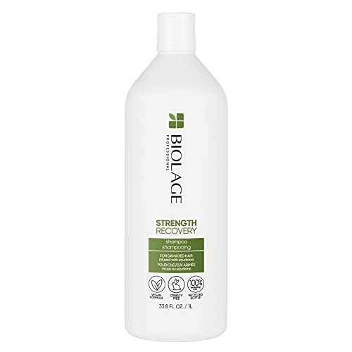 0884486496683 - BIOLAGE STRENGTH RECOVERY SHAMPOO | GENTLY CLEANSES & REDUCES BREAKAGE | FOR ALL DAMAGED & SENSITIZED HAIR TYPES | VEGAN | CRUELTY-FREE | 33.8 FL OZ
