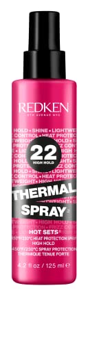 0884486498069 - REDKEN THERMAL SPRAY 22 HIGH HOLD | THERMAL SETTING MIST | ALL HAIR TYPES | FOR CURLING AND FLAT IRONS | SETS STYLES WITH LASTING HOLD | PROTECTS AGAINST HEAT DAMAGE | 4.2 OZ