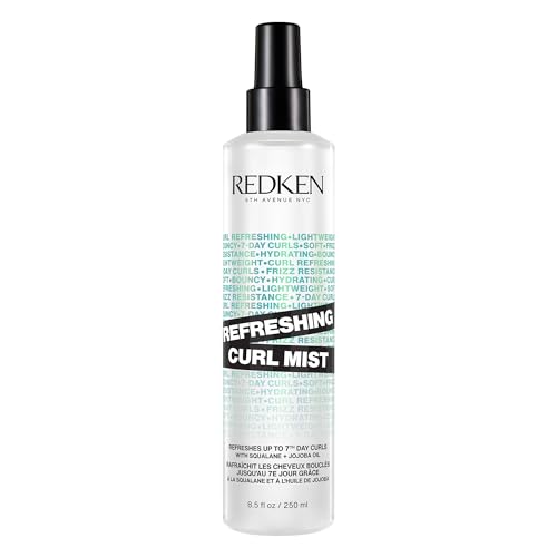 0884486522306 - REDKEN CURL REFRESHING SPRAY | HYDRATES & DEFINES UP TO 7TH-DAY CURLS | FOR CURLY, COILY HAIR | VEGAN FORMULA, SILICONE-FREE | WITH SQUALANE & JOJOBA OIL