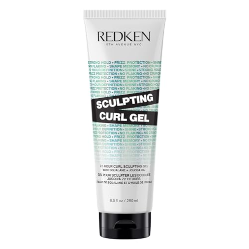 0884486522368 - REDKEN SCULPTING CURL GEL | 72-HOUR STRONG HOLD | CRUNCH-FREE & FLAKE-FREE | HELPS TAME FRIZZ | SQUALANE & JOJOBA OIL | SILICONE-FREE | FOR CURLY HAIR