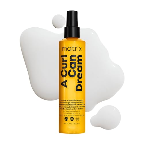 0884486525215 - MATRIX A CURL CAN DREAM SCRUNCH N GO DEFINING SPRAY | FOR WAVY AND CURLY HAIR | FRIZZ CONTROL AND HEAT PROTECTION HAIR SPRAY | WITH MANUKA HONEY EXTRACT AND ROSE WATER | SILICONE FREE