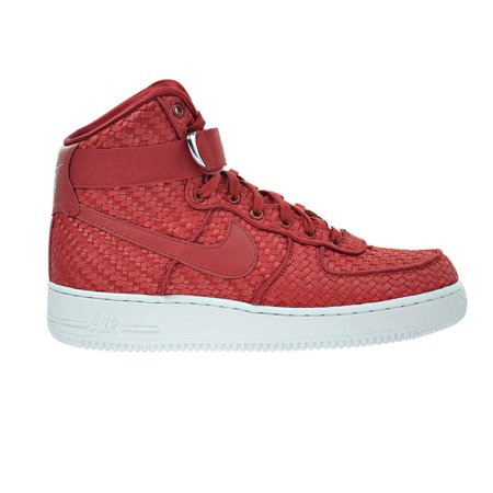 0884499663232 - NIKE MENS AIR FORCE 1 HIGH 07 LV8 WOVEN BASKETBALL SHOES (9.5, GYM RED)