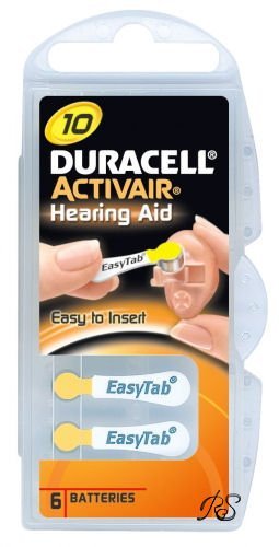 0884541871639 - DURACELL HEARING AID BATTERIES SIZE 10 PACK 60 BATTERIES