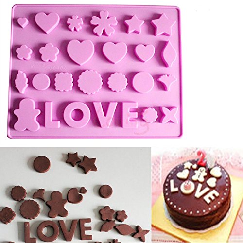 8845626975545 - 1 X CHOCOLATE CAKE COOKIE MUFFIN JELLY BAKING SILICONE BAKEWARE MOULD MOLD XMAS