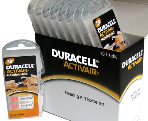 0884575440757 - DURACELL HEARING AID BATTERIES SIZE 13 PACK 60 BATTERIES 1.45V
