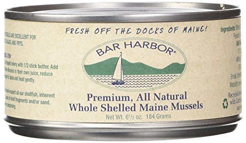 0884584050008 - BAR HARBOR WHOLE SHELLED MUSSELS, 6.5 OUNCE (PACK OF 12)