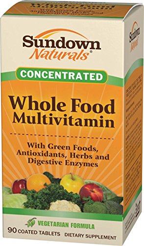 0884596551753 - SUNDOWN NATURALS WHOLE FOODS CONCENTRATE MULTIVITAMIN FORMULA, 90 COATED TABLETS
