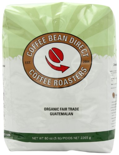 0884643592005 - GUATEMALAN, ORGANIC FAIR TRADE WHOLE BEAN COFFEE, 5-POUND BAG