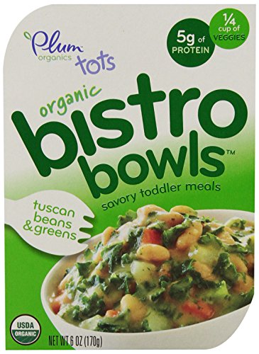 0884690586521 - PLUM ORGANICS TOTS BISTRO BOWLS, TUSCAN BEANS AND GREENS, 6 OUNCE (PACK OF 8)