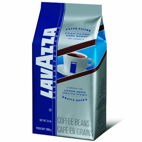 0884698825127 - LAVAZZA GRAN FILTRO DARK ROAST WHOLE COFFEE BEANS, 2.2-POUND BAGS (PACK OF 2)