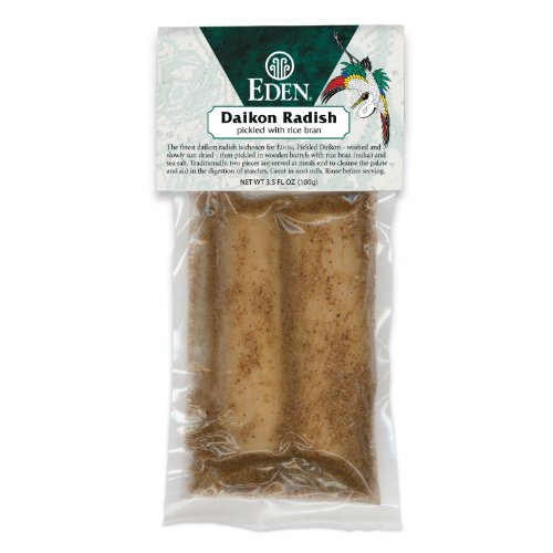 0884740322598 - EDEN PICKLED DAIKON RADISH (2 PIECES), 3.5-OUNCE PACKAGES (PACK OF 4)