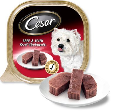 0884766942145 - CESAR DOG FOOD BEEF AND LIVER 3.5 OZ.( PACK OF 2 )