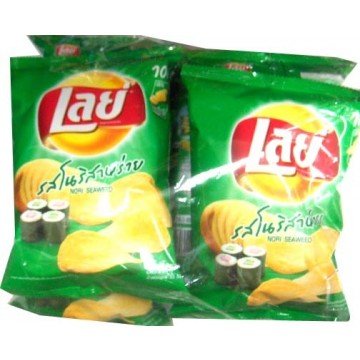 0884767082406 - LAY'S NORI SEAWEED POTATO CHIPS. EMOTIONS JAPAN'S REALLY. 31 G. PACK OF 6