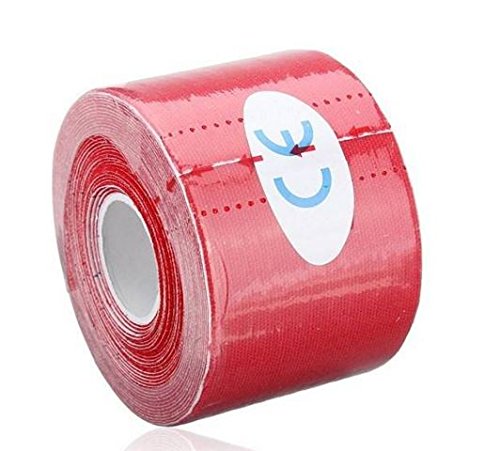 0088479001483 - 3PCS RED SPORTS TAPES MUSCLES CARE ADHESIVE TAPE KINESIOLOGY BANDAGE BY STCORPS7