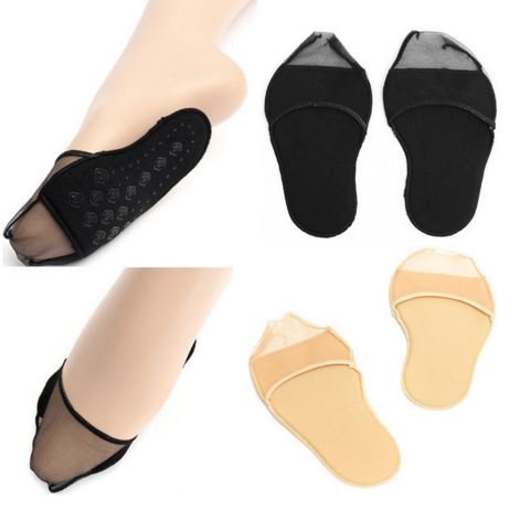 0884790068057 - COLOR: NUDE 1 PAIR LACE ANTI-SLIP HIGH HEEL SHOES PADS FOREFOOT BREATHABLE FOOT INSOLE CUSHIONS BY STCORPS7