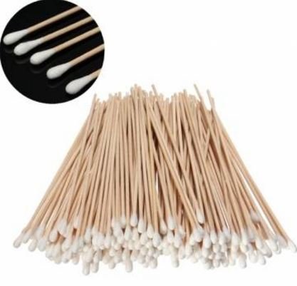 0884790068620 - 200PCS LONG WOOD HANDLE COTTON SWAB APPLICATOR MEDICAL SWABS BY STCORPS7