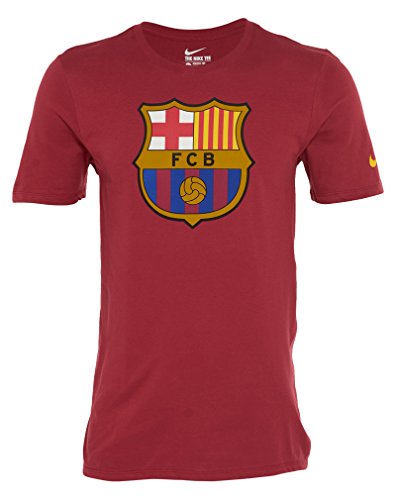 0884802620778 - NIKE BARCELONA CORE CREST SOCCER T-SHIRT (STORM RED) MENS XX-LARGE